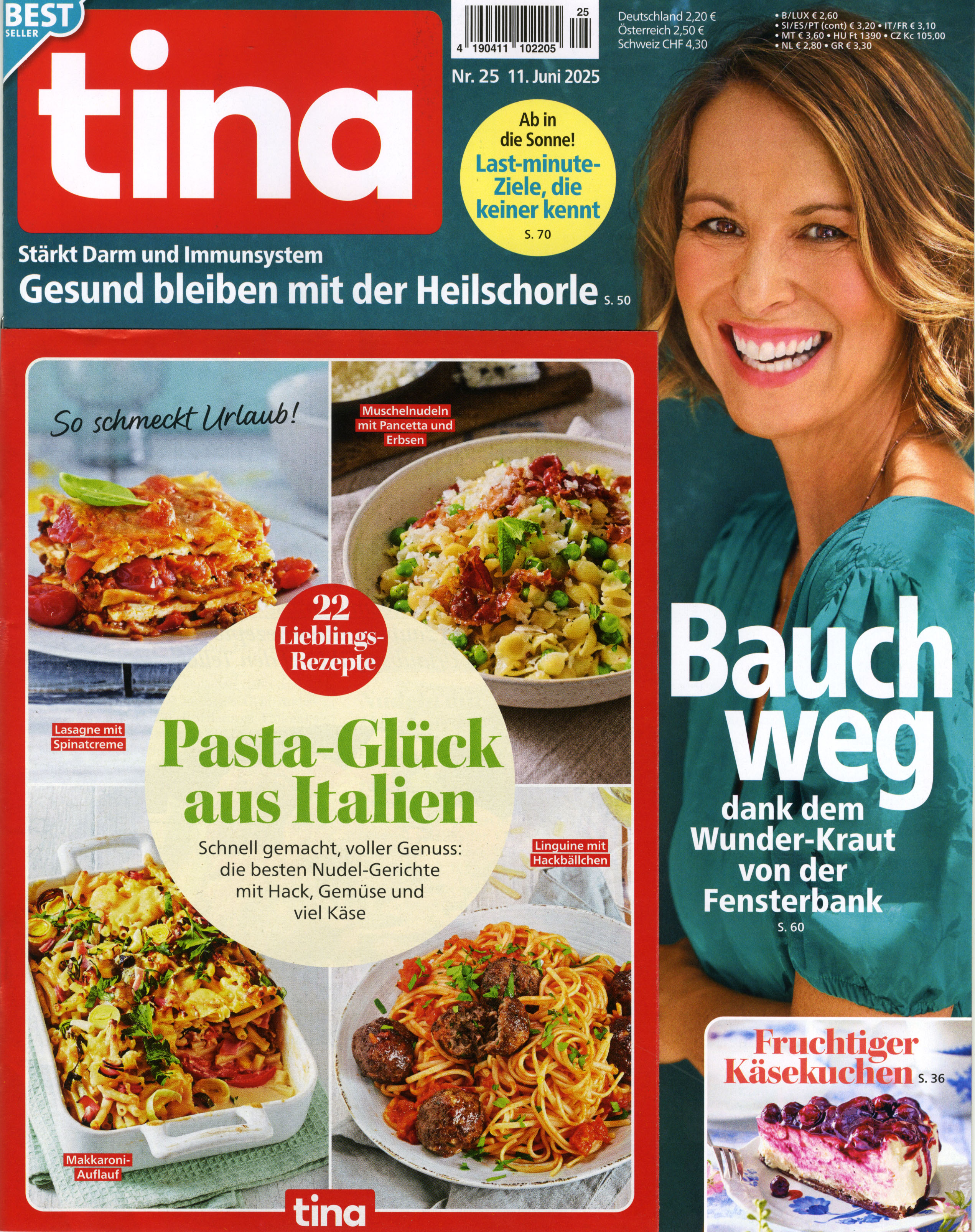 tina -Halbjahresabo