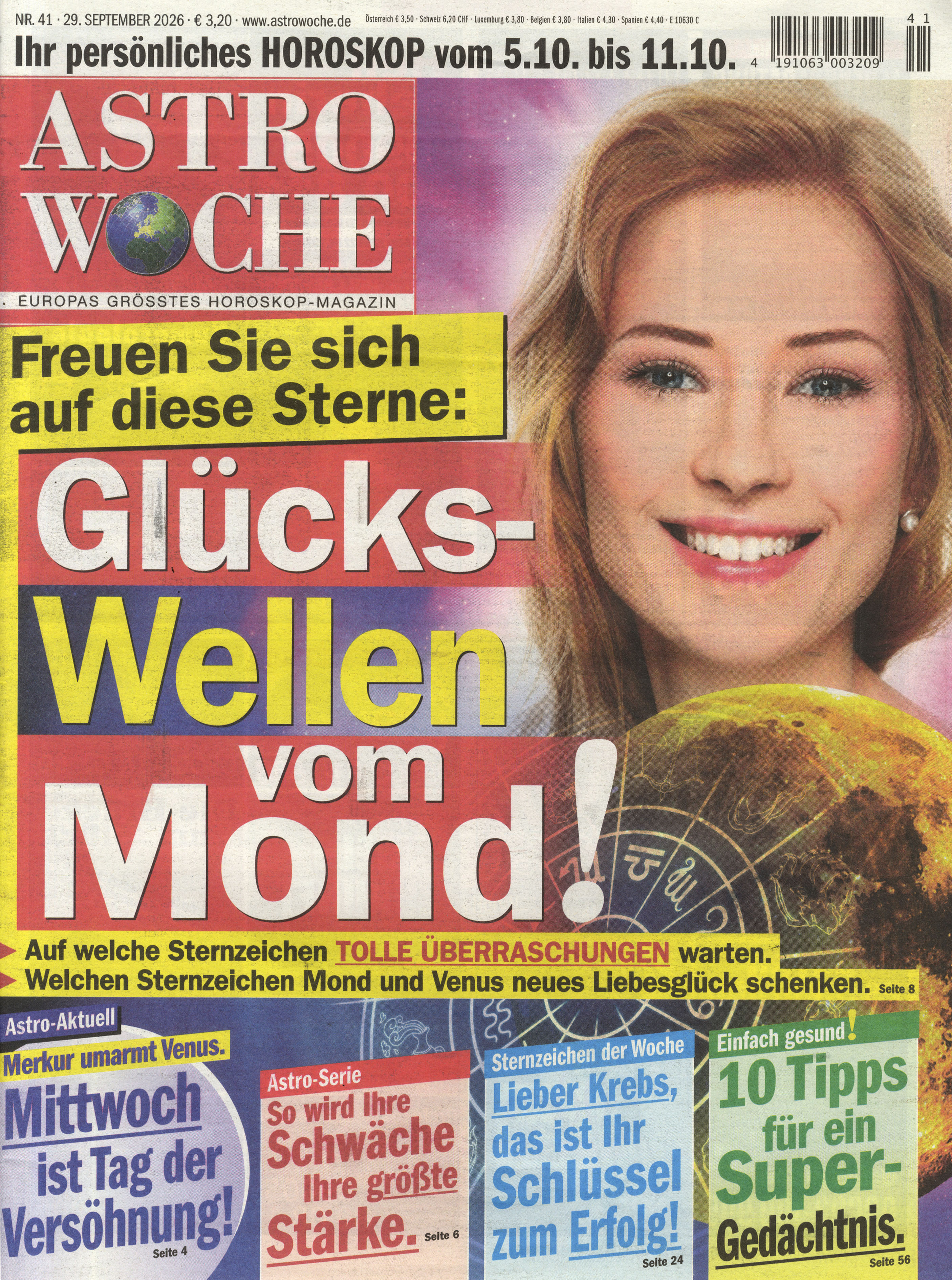 ASTROWOCHE - 3 Ausgaben f&uuml;r 6 &euro;