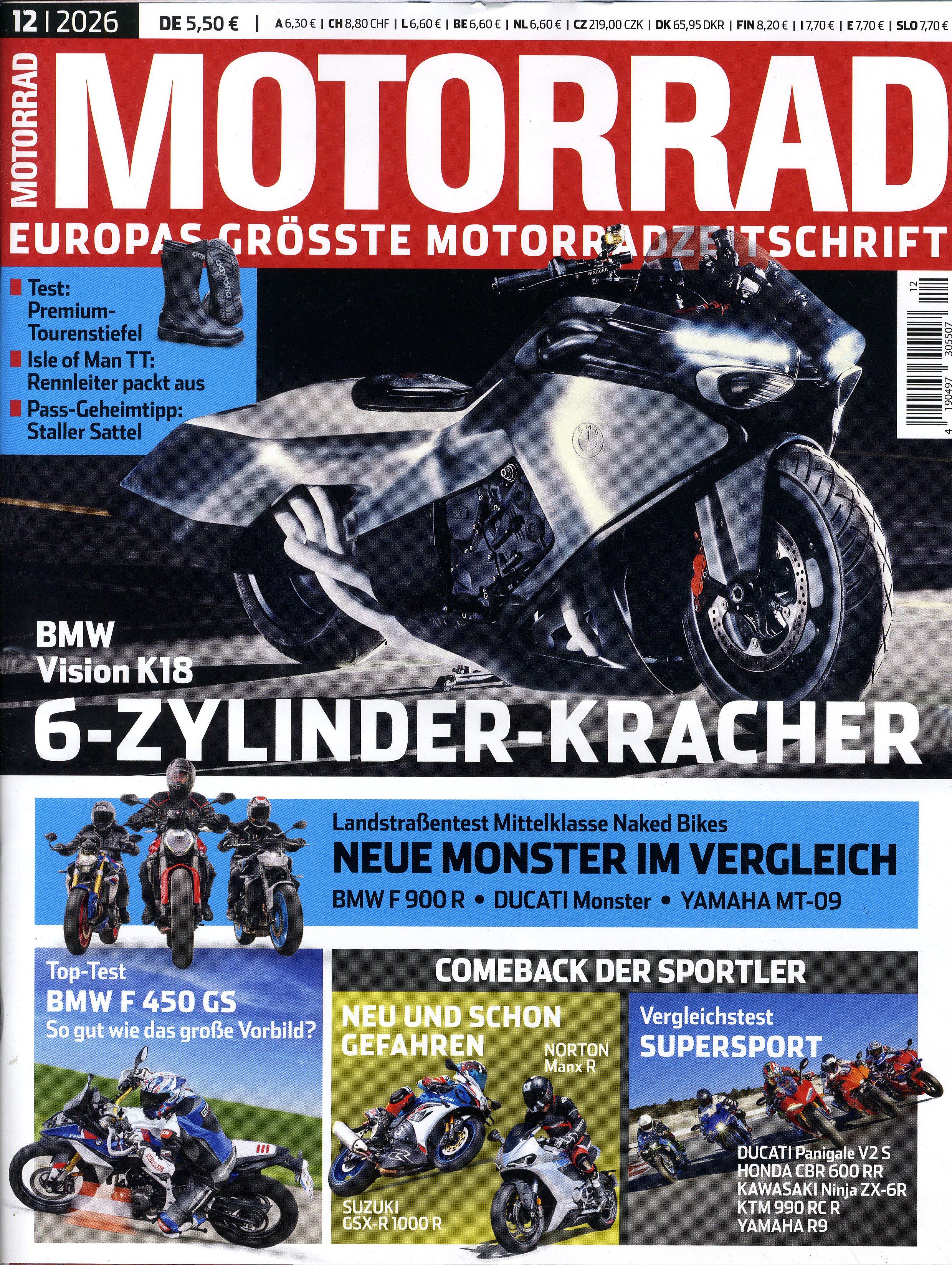 MOTORRAD -Halbjahresabo