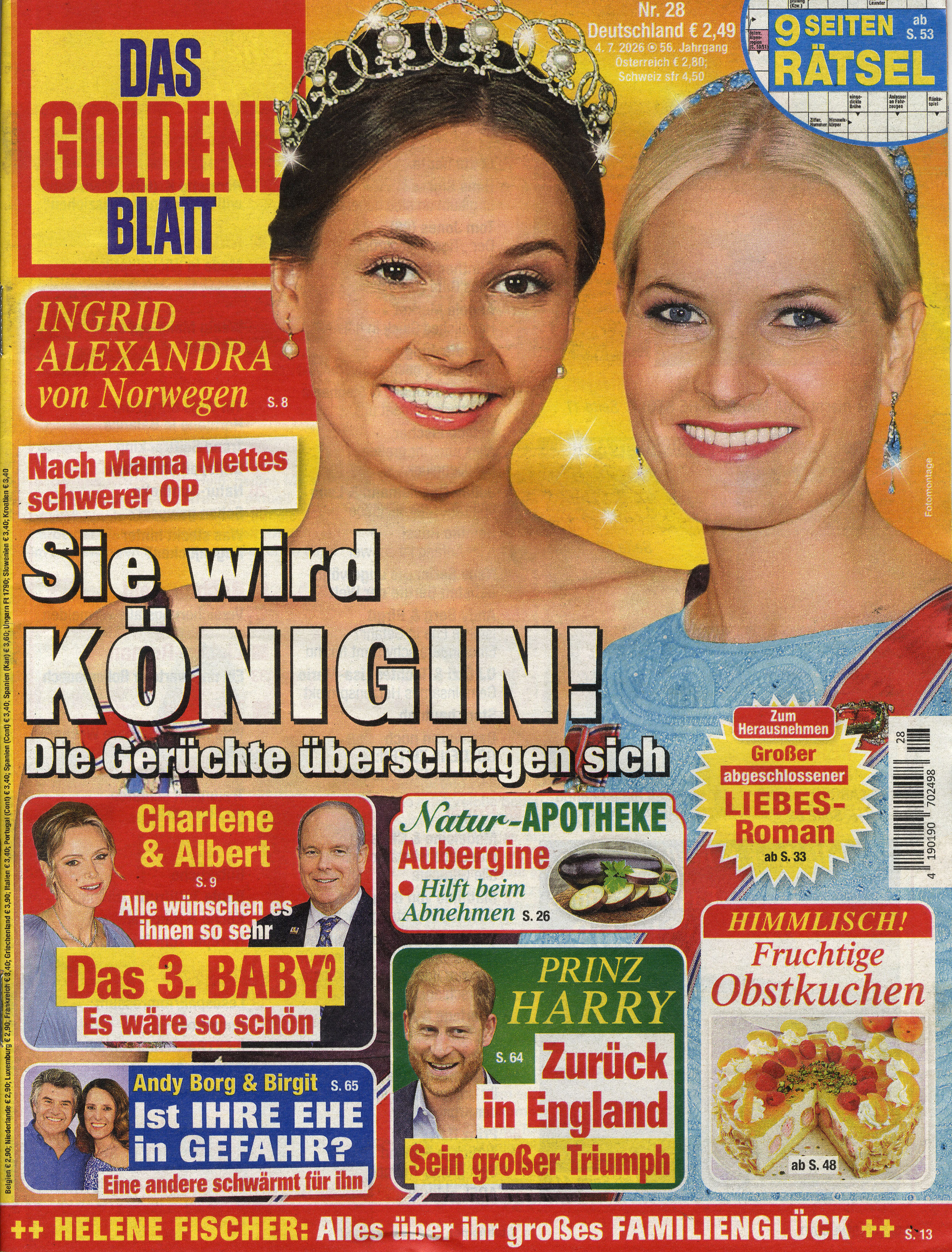 DAS GOLDENE BLATT-Wunschabo