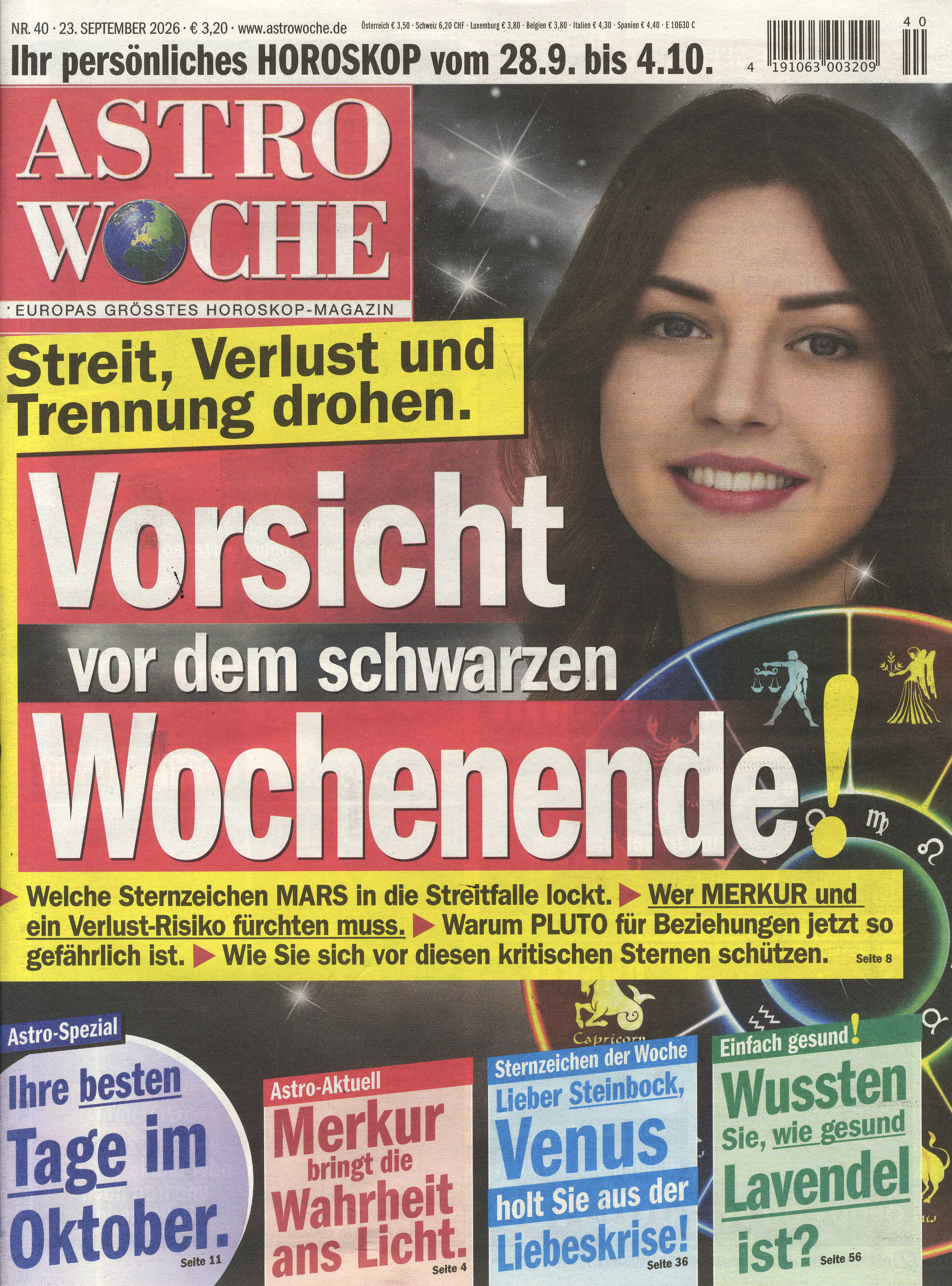 ASTROWOCHE - 3 Ausgaben f&uuml;r 6 &euro;