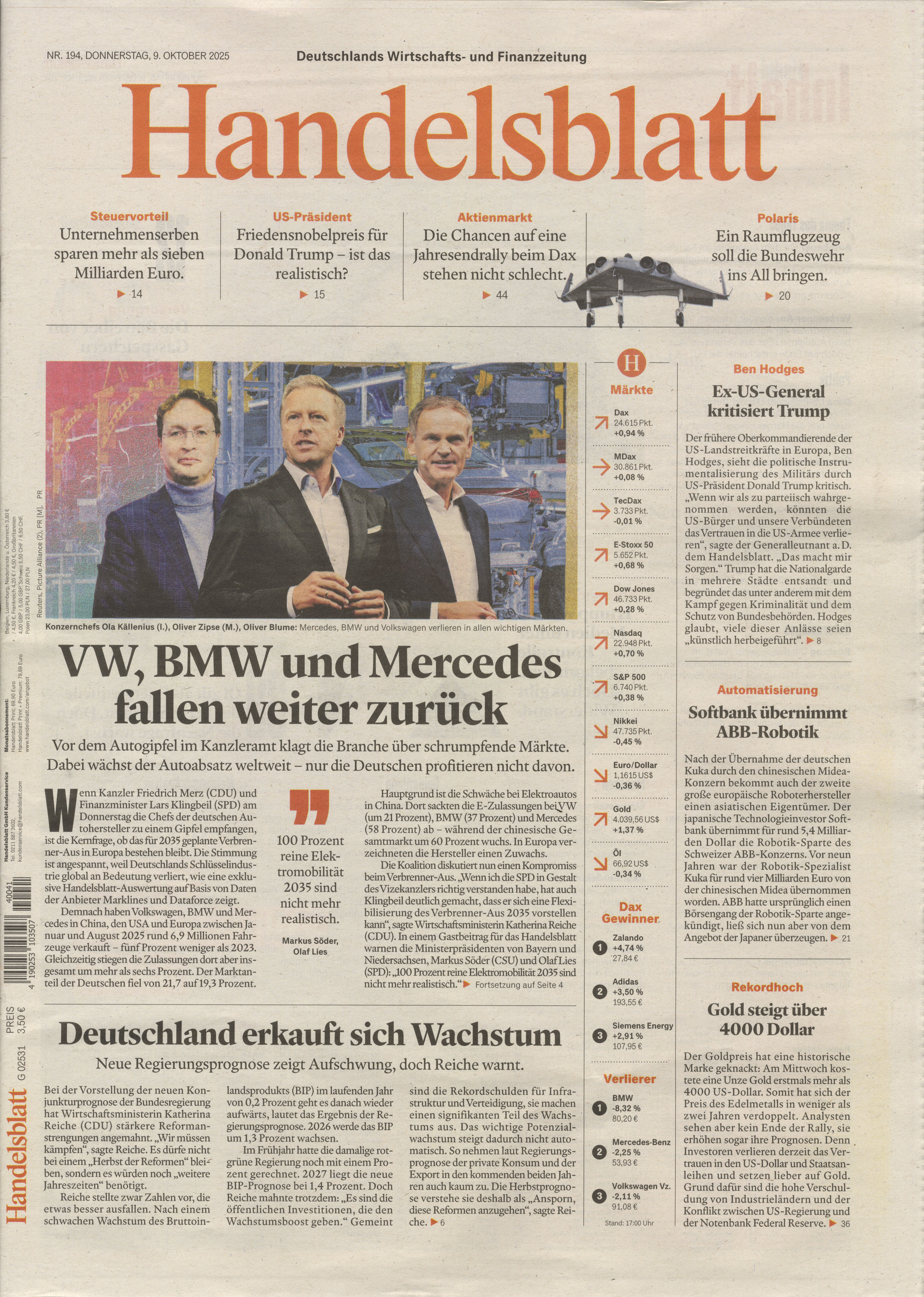 Handelsblatt - Geschenkabo