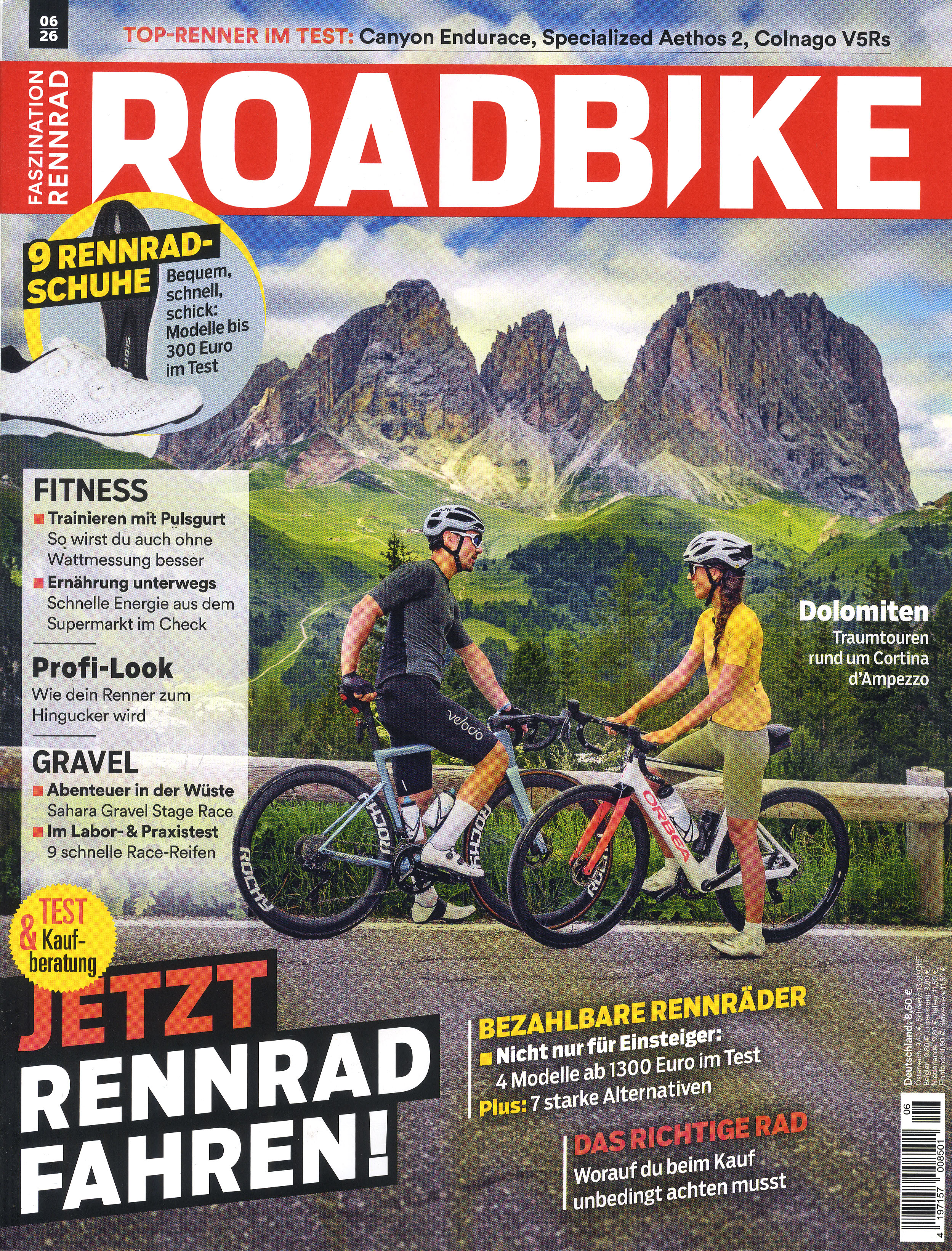 ROADBIKE -Halbjahresabo als Geschenk