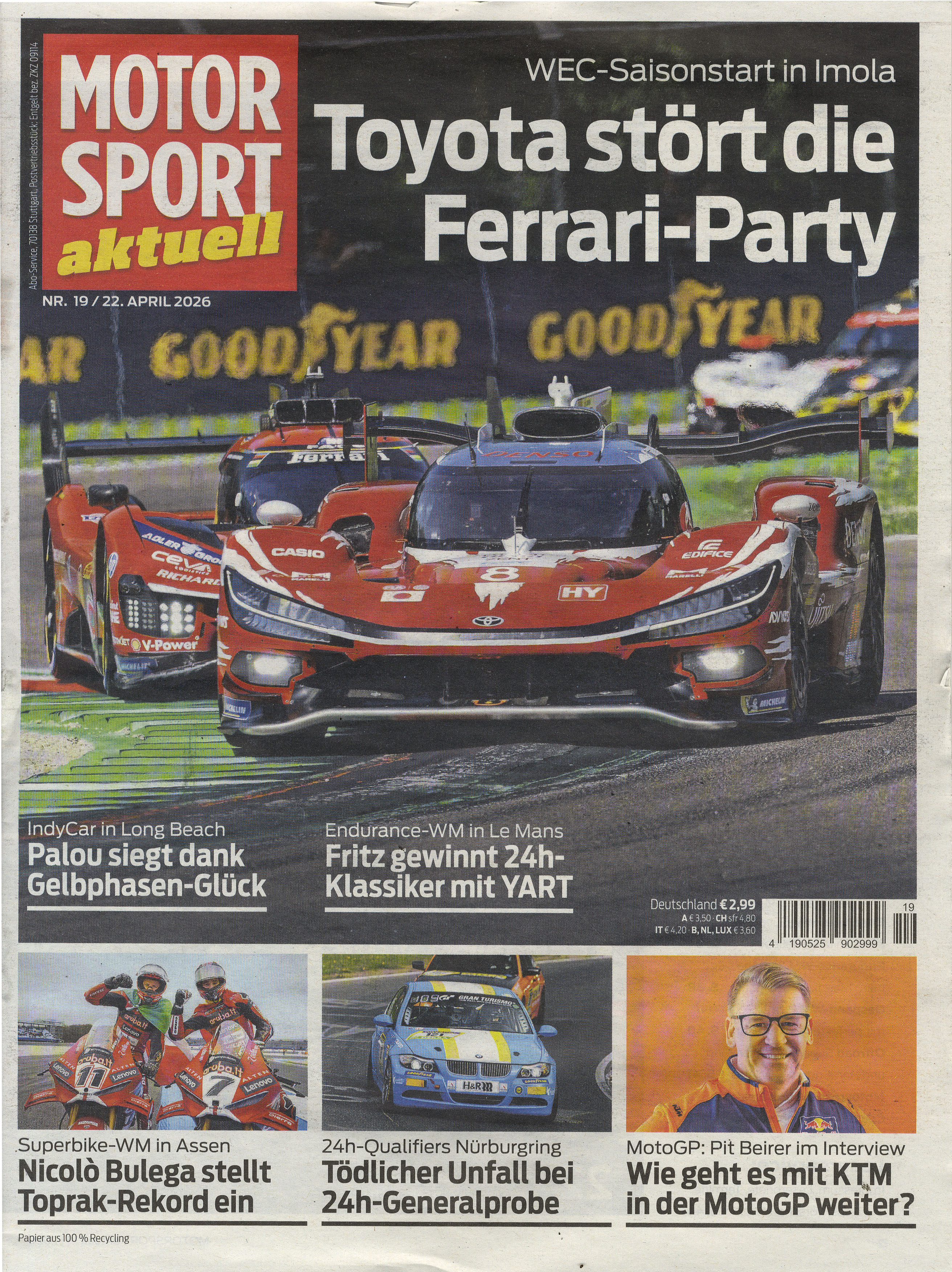 MOTORSPORT aktuell Wunschabo