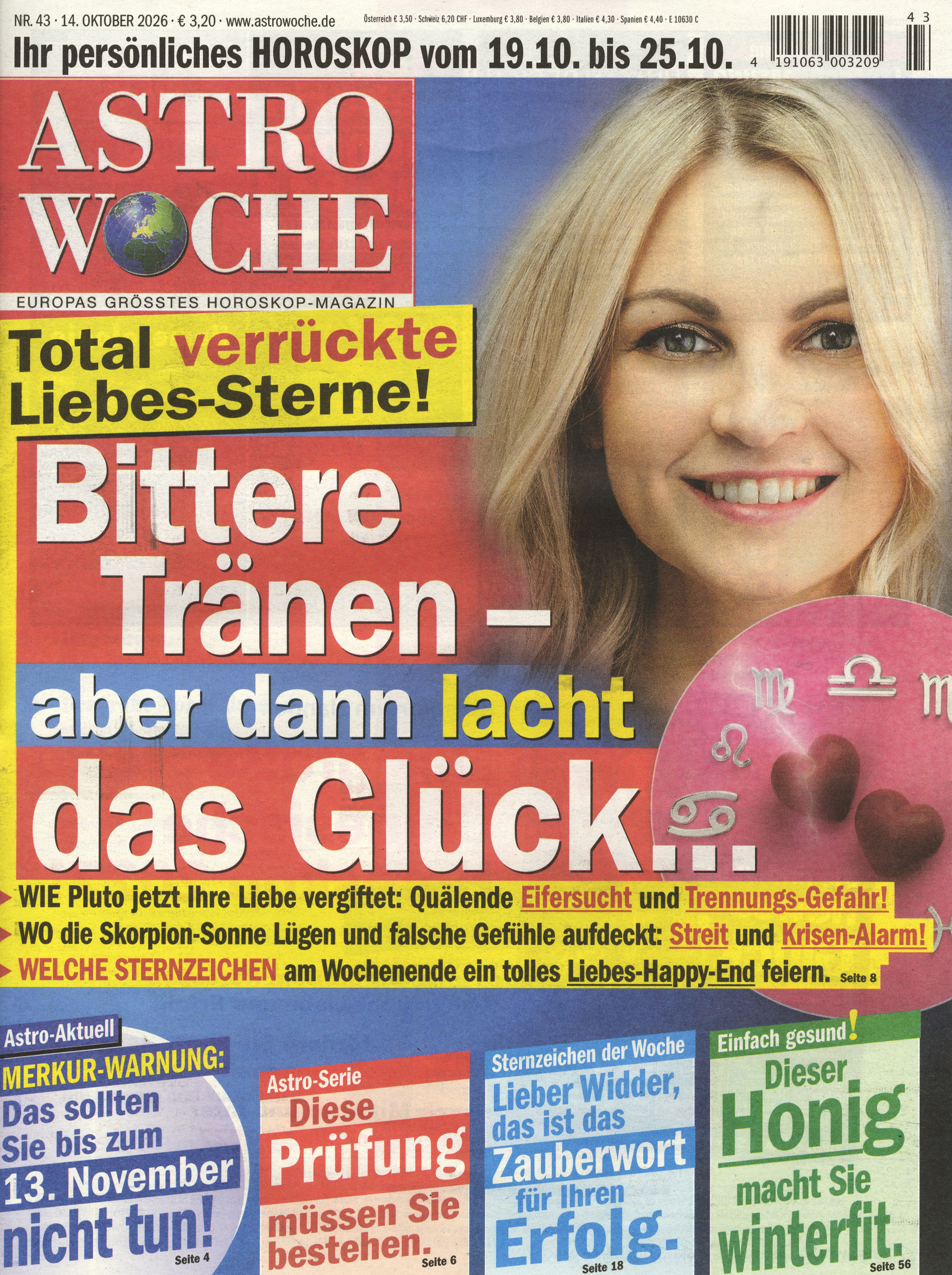 ASTROWOCHE - 3 Ausgaben f&uuml;r 6 &euro;