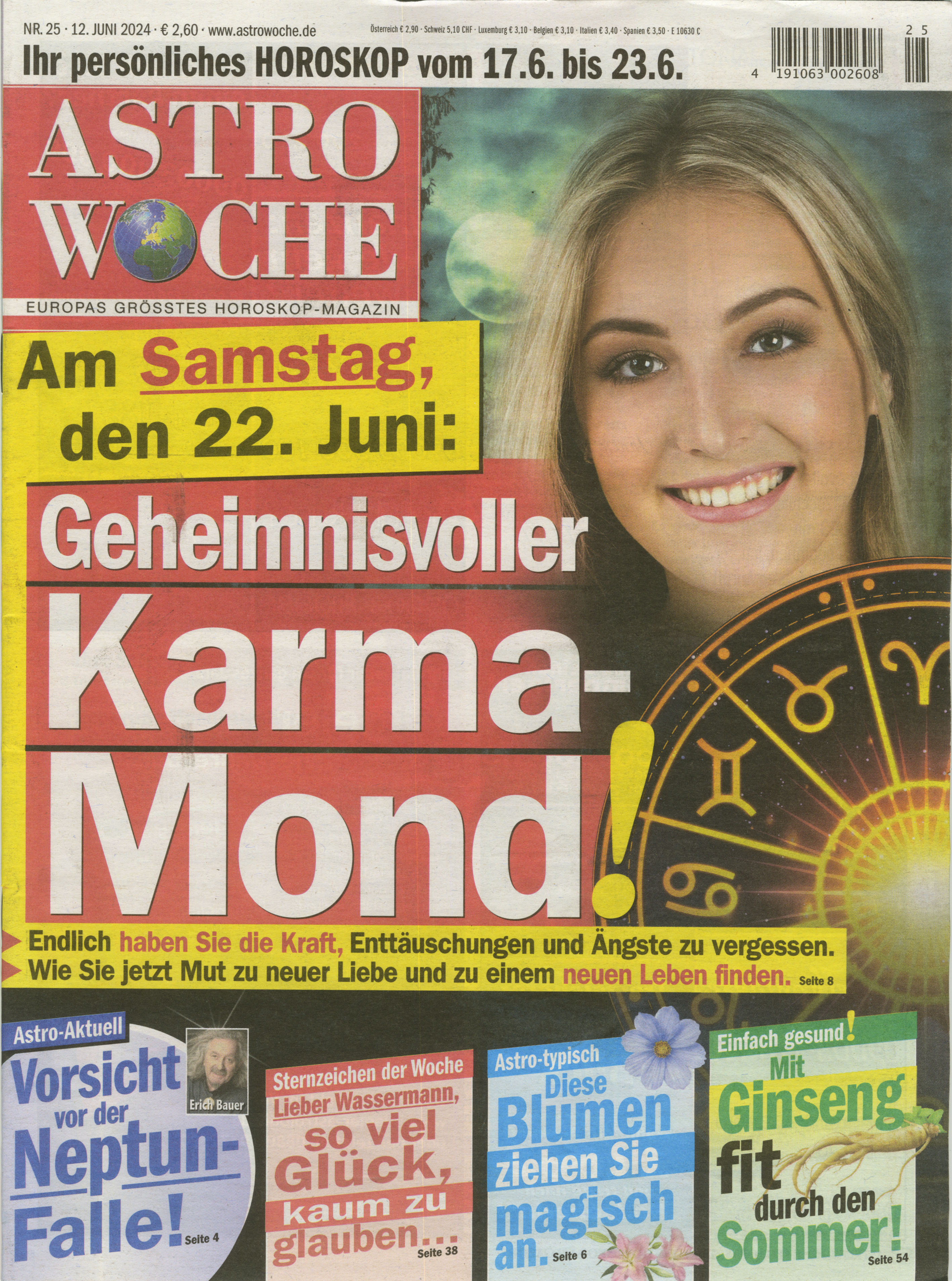 ASTROWOCHE - 3 Ausgaben f&uuml;r 6 &euro;