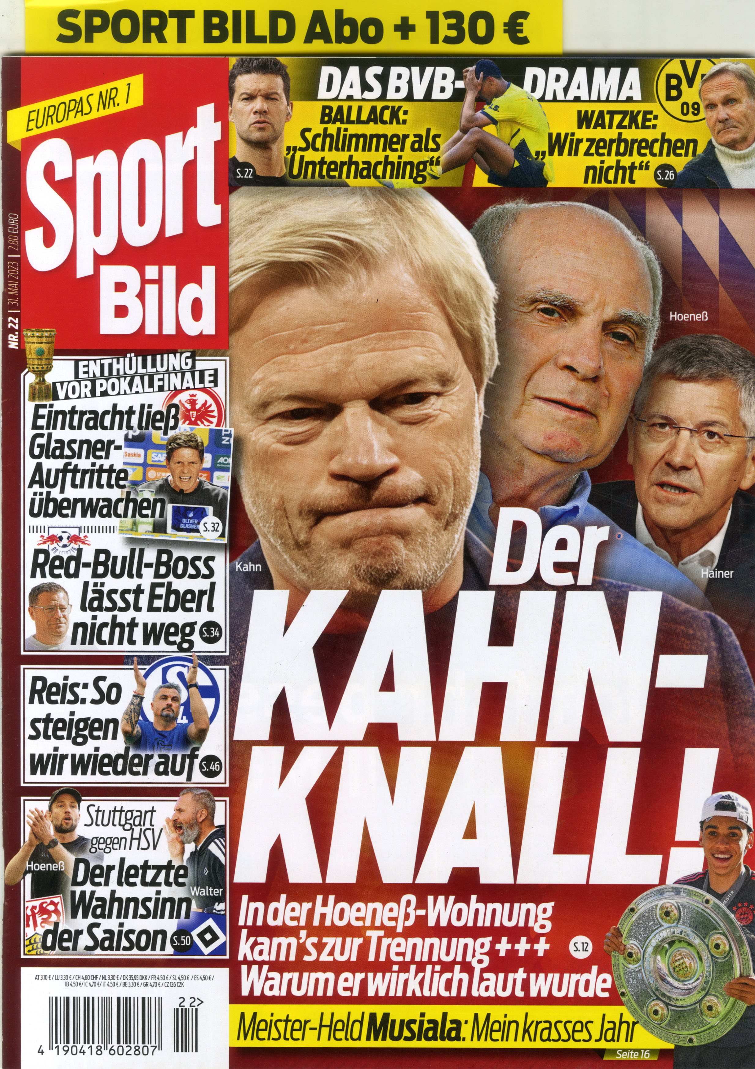 6 x SPORT BILD  mit 50 % Preisvorteil