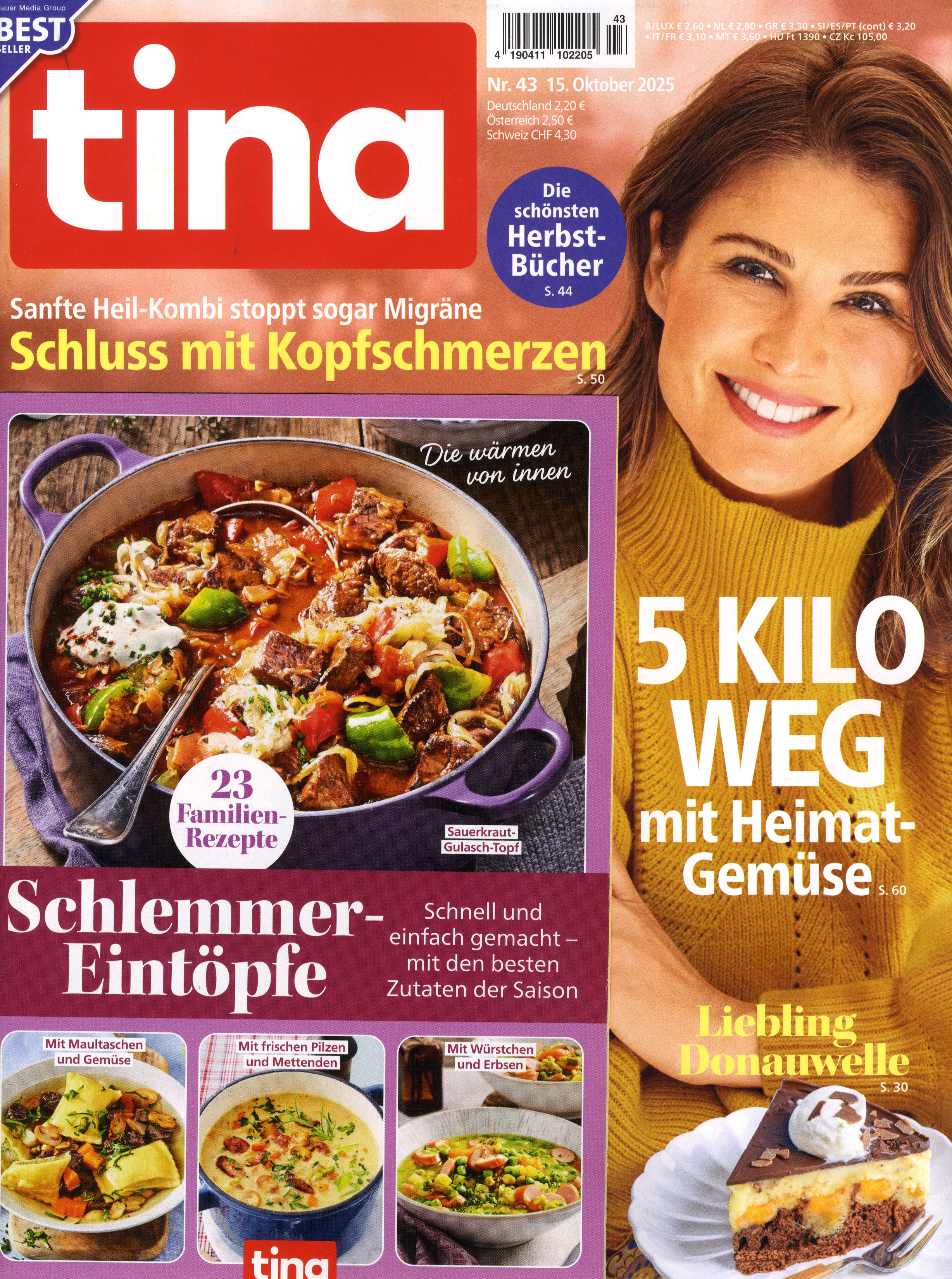 tina -Halbjahresabo als Geschenk