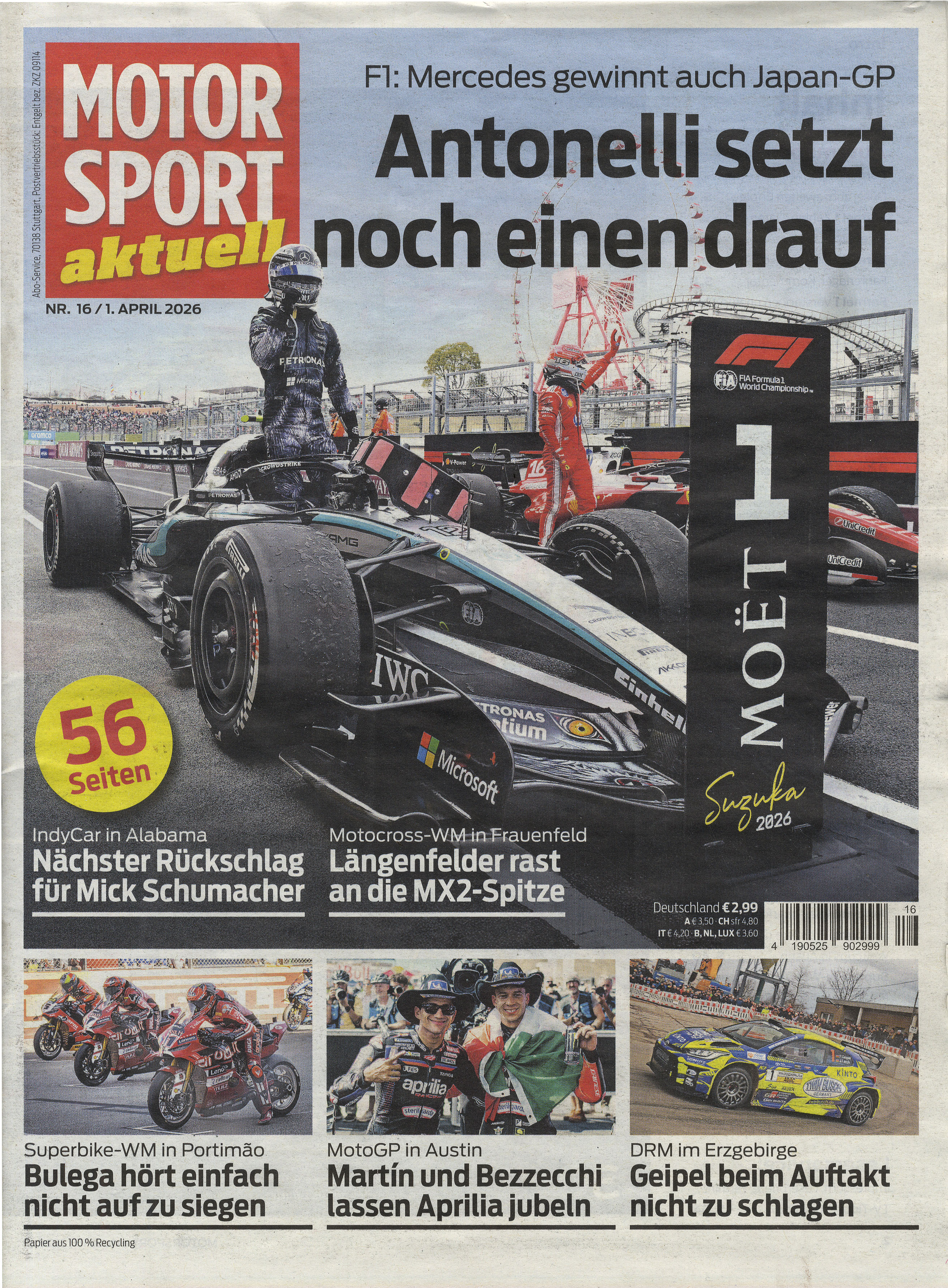 MOTORSPORT aktuell -Geschenkabo
