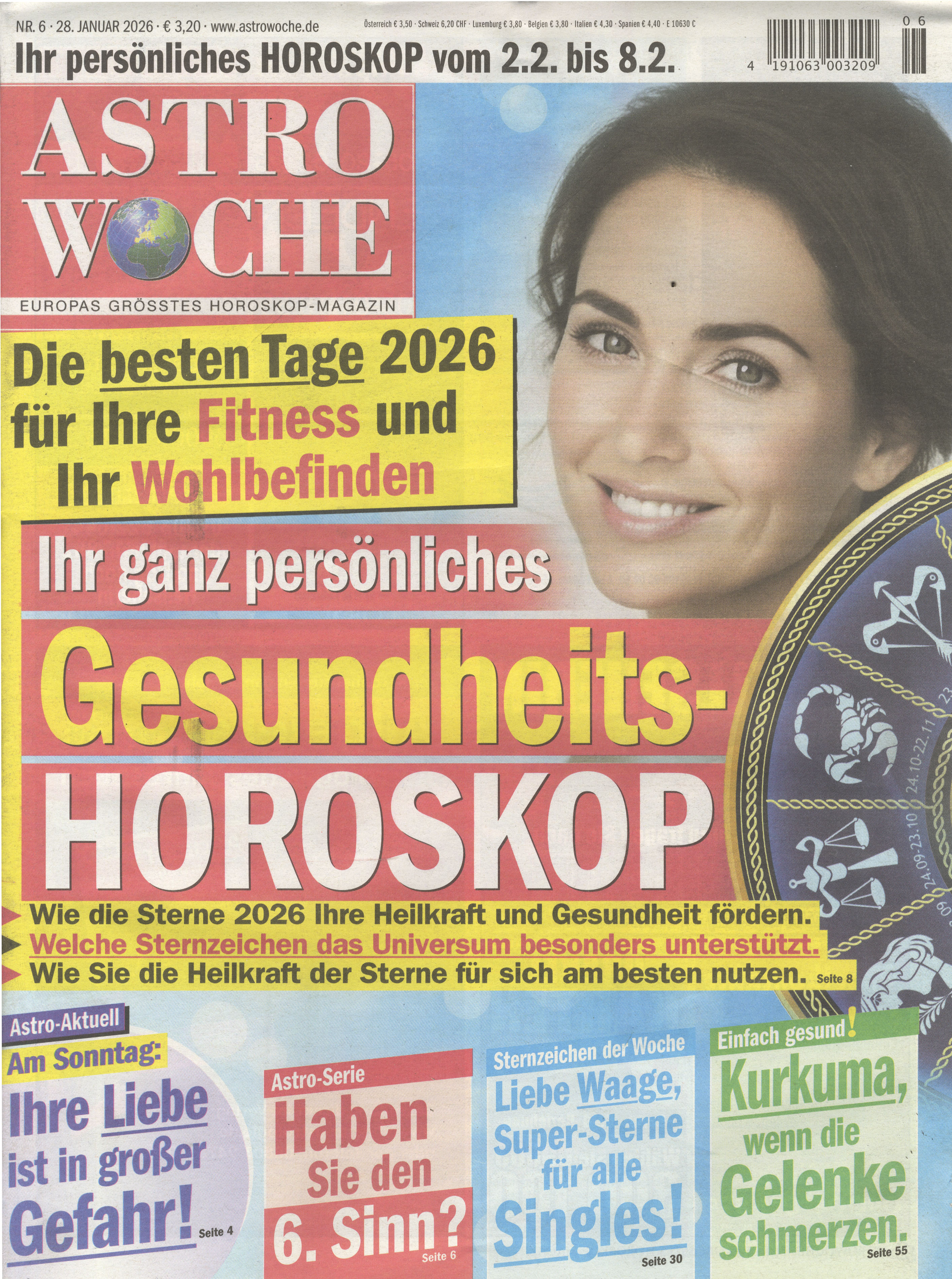 ASTROWOCHE - 3 Ausgaben f&uuml;r 6 &euro;