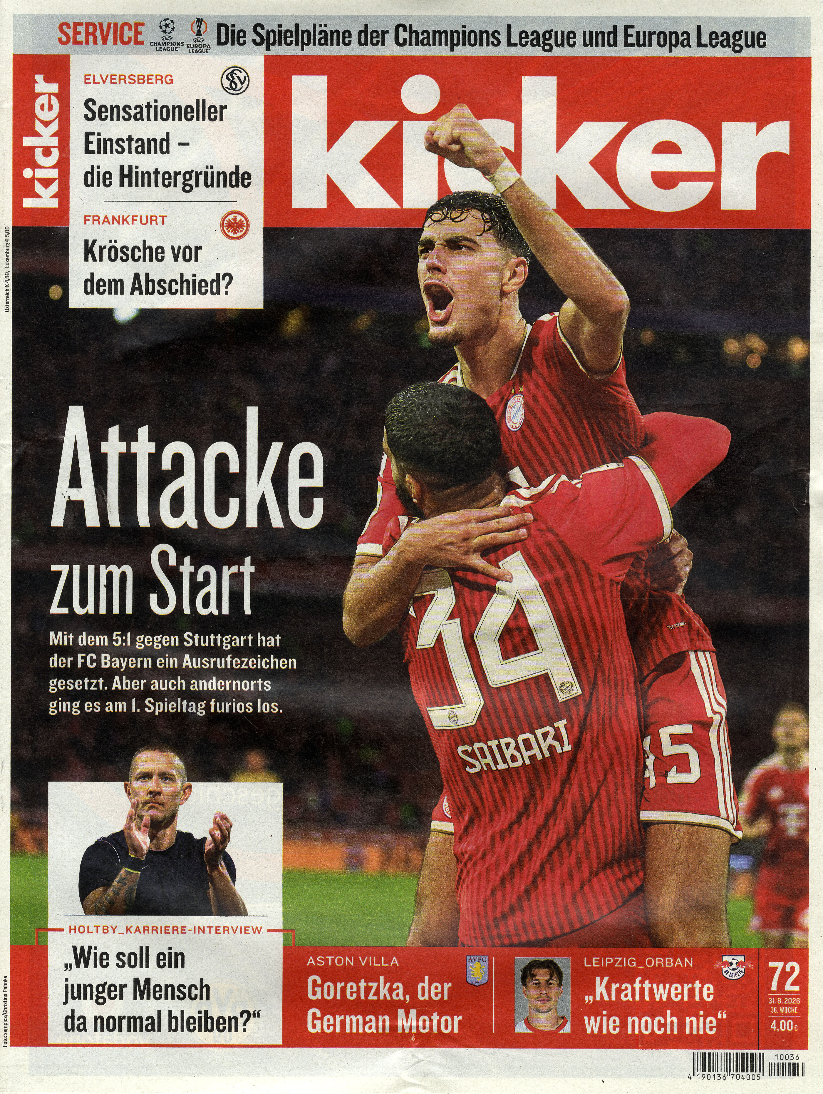 kicker -Jahresabo