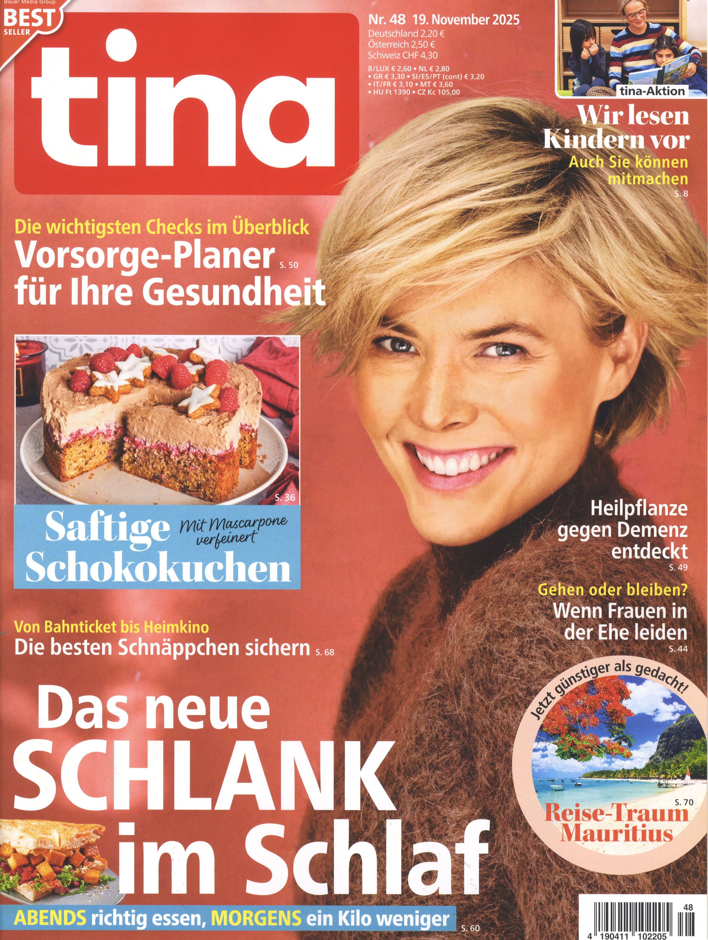 tina -Halbjahresabo als Geschenk